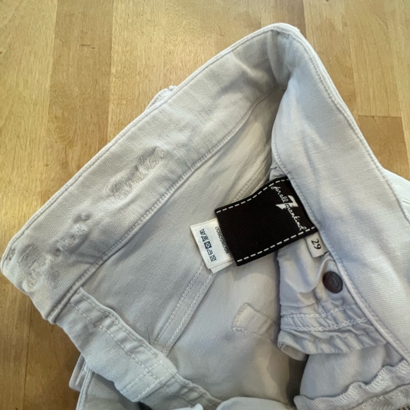 7 for All Mankind light gray skinny jeans (29) - Picture 4 of 4